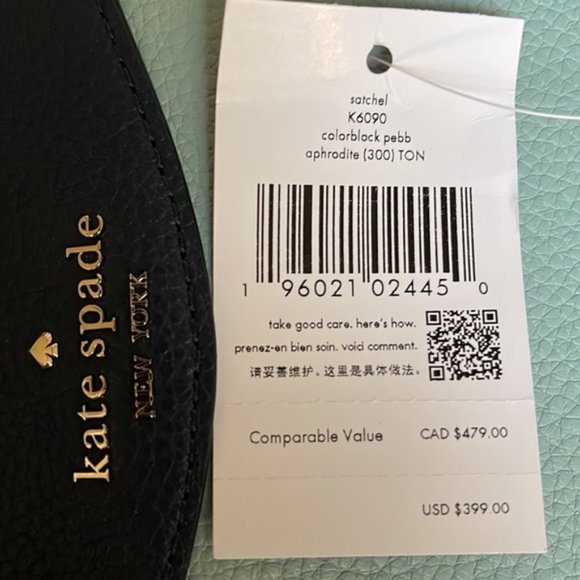 Kate Spade Colorblock Pebbled Leather Mimi Satchel Aphrodite - Picture 7 of 16